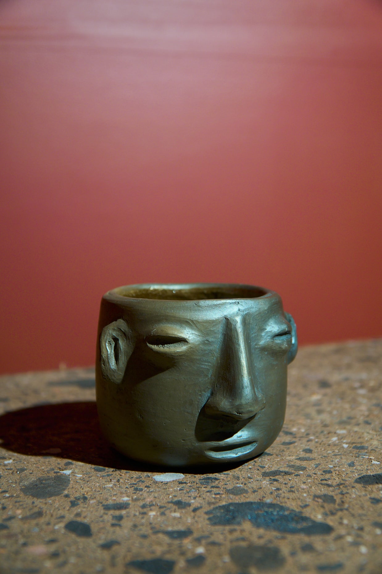 Vaso de cara redondo