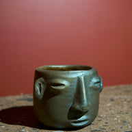 Vaso de cara redondo