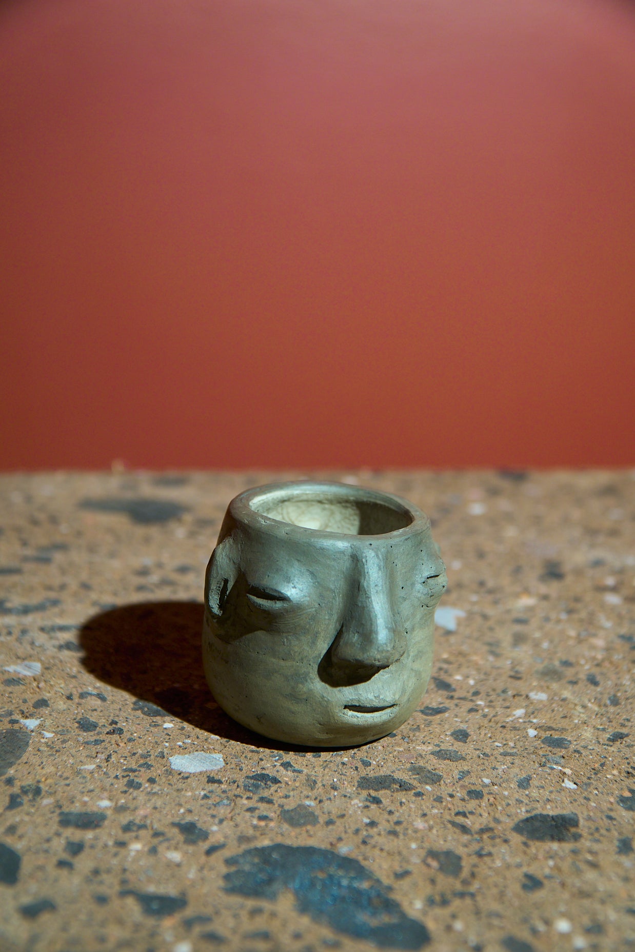 Vaso de cara redondo