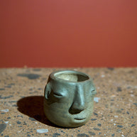 Vaso de cara redondo