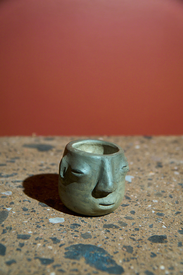 Vaso de cara redondo